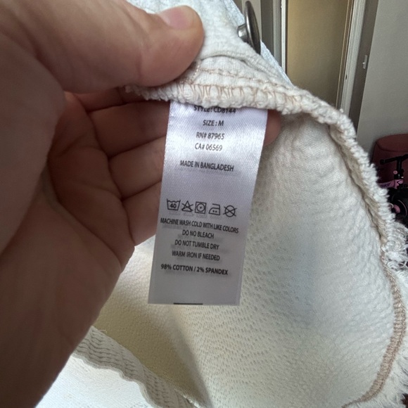 Elan Cream Ribbed Knit Top - Picture 5 of 5